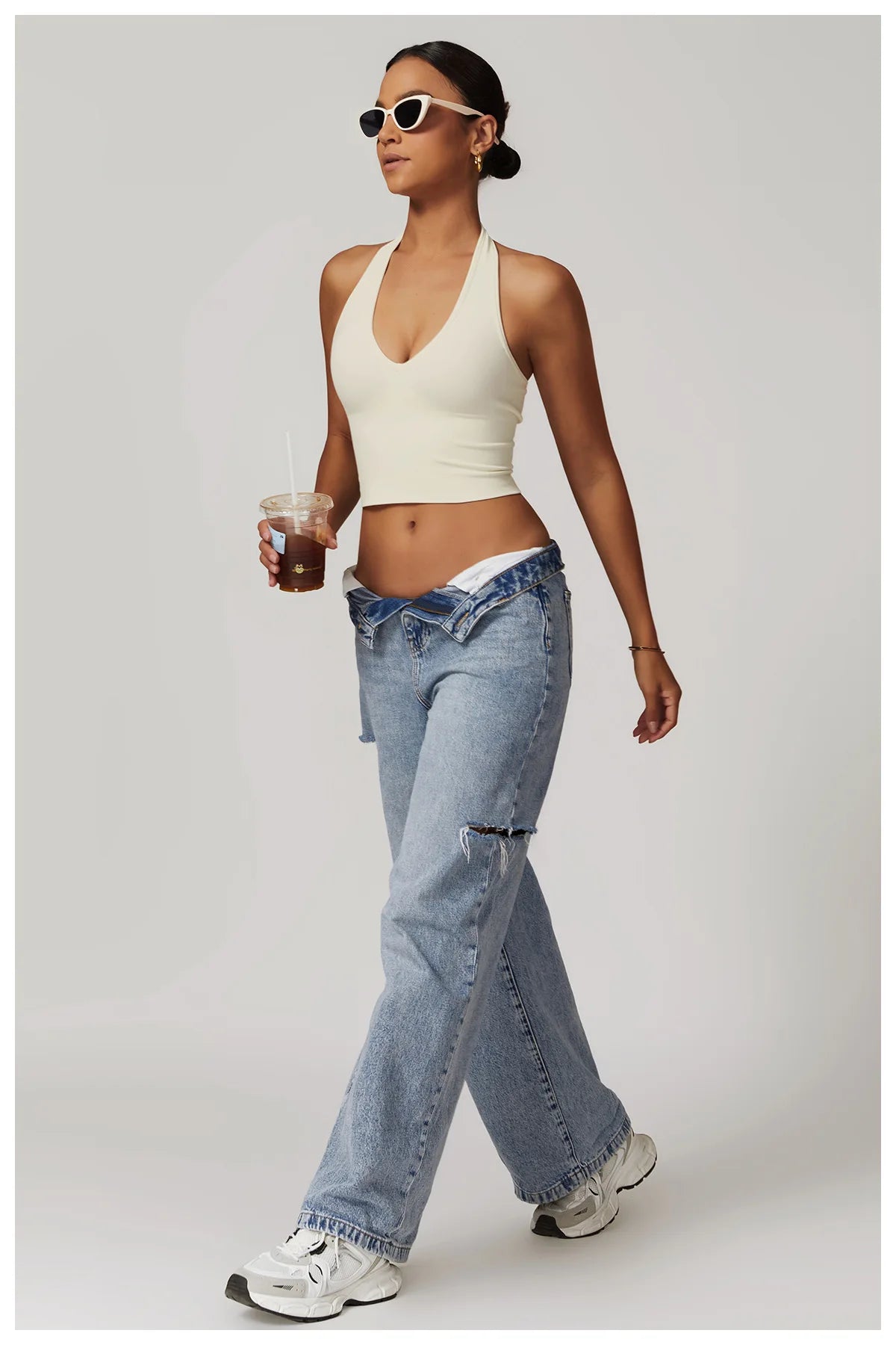 Hanging Neck Bra Sports Bra Seamless Sports Underwear Bra Open Back Fitness Yoga Top Bras Support Women Workout Gym Crop Top