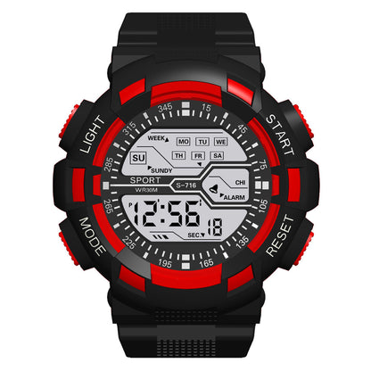 Multifunction Men's Sports Watch Led Digital Watch Big Dial  Luminous Men Sport Watch Luminous Electronic Watch