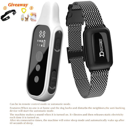 YHLC Electric Dog Training Collar Detachable Bark Rechargeable Anti Barking Shock Vibration Collar for All Dogs Pet