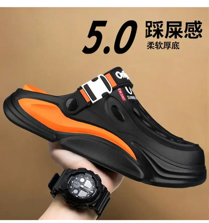 Men Summer Massage Slippers Outdoor Beach Sandals Women Soft Clogs Garden Bottom Indoor Flip Flops Male Sandals Casual Shoes
