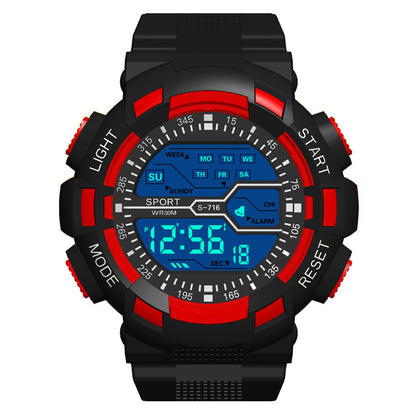 Multifunction Men's Sports Watch Led Digital Watch Big Dial  Luminous Men Sport Watch Luminous Electronic Watch
