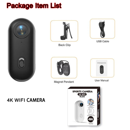 4K UHD Mini Vlog Camera Wireless WiFi Sports Action Camera Small Pocket Body Camcorder Photography Videography Portable Camera