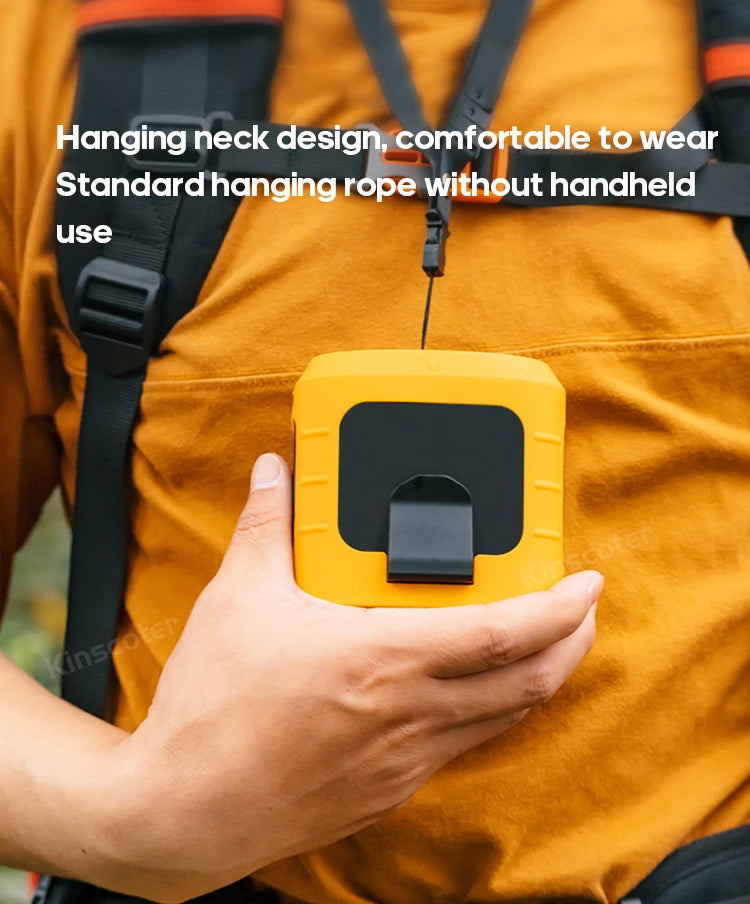 8000mAh Outdoor Waist Fan Portable Multifunctional Camping Fan Bladeless Hanging Neck Fan with Power Bank LED Lighting