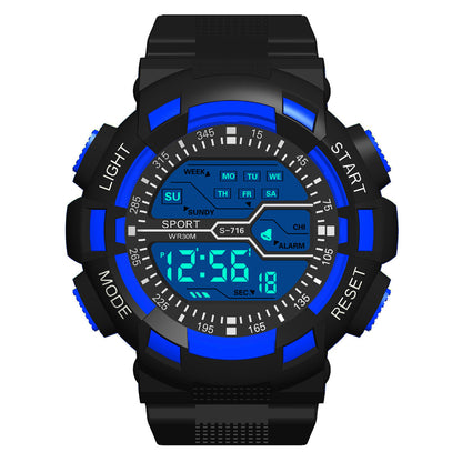 Multifunction Men's Sports Watch Led Digital Watch Big Dial  Luminous Men Sport Watch Luminous Electronic Watch