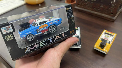 New English 2.4GHZ Mini Desktop Remote Control Car Alloy Car Speed Drift Children's RC Remote Control Toy Car Gift