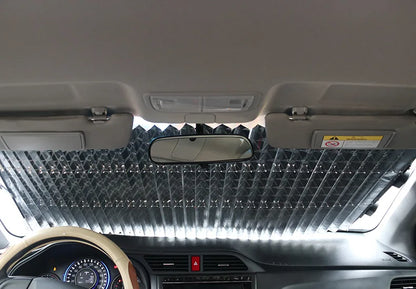 Foldable Car Sunshade Protector Auto Parasol Front Rear Window Sun Visor Winshield Sun Shade Covers UV Prevention for Car SUV