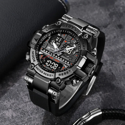 UTHAI CQ254 Fashion Sports electronics Watch Colorful Night Light Man watch Waterproof Multi functional Clock watches for man