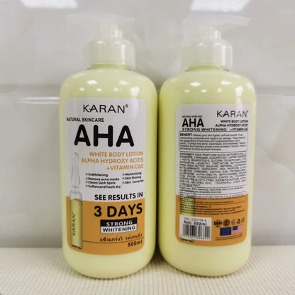 500ml Whitening Body Cream Hydroxy Acids Vitamin C&E Moisturizing Lightening Body Lotion Skin Care Remove Acne Marks