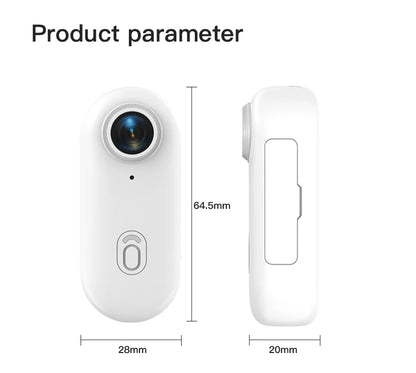 4K UHD Mini Vlog Camera Wireless WiFi Sports Action Camera Small Pocket Body Camcorder Photography Videography Portable Camera