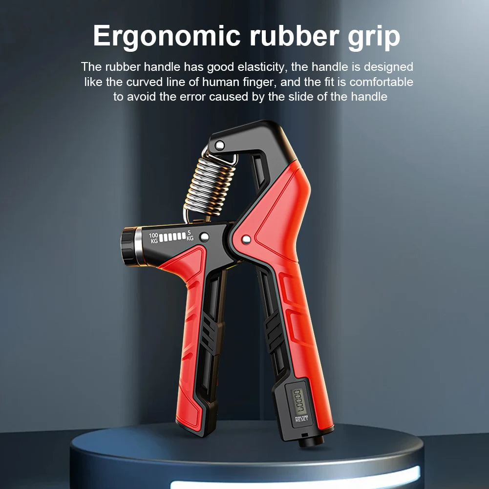 Hand Grip Strengthener Arm Wrist Forearm Trainer Anti Slip Ergonomic Handle 5-100KG Resistance Adjustable for Arm Wrists Fingers