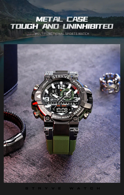 UTHAI CQ254 Fashion Sports electronics Watch Colorful Night Light Man watch Waterproof Multi functional Clock watches for man