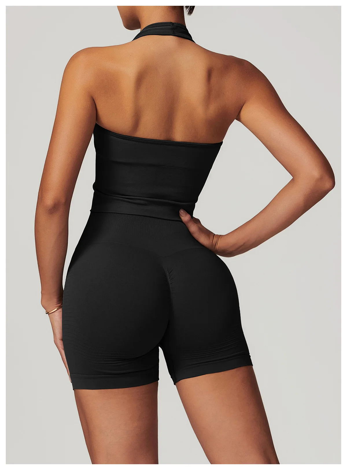 Hanging Neck Bra Sports Bra Seamless Sports Underwear Bra Open Back Fitness Yoga Top Bras Support Women Workout Gym Crop Top