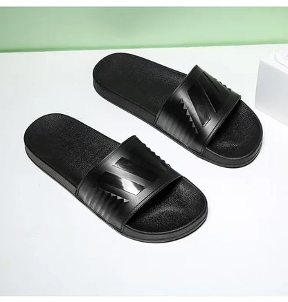 New Cross-Border Style Slippers For Men Anti-Slip Indoor Bathroom Use Couple Home Outer Wear PVC Soled And Faced Slippers For Wo