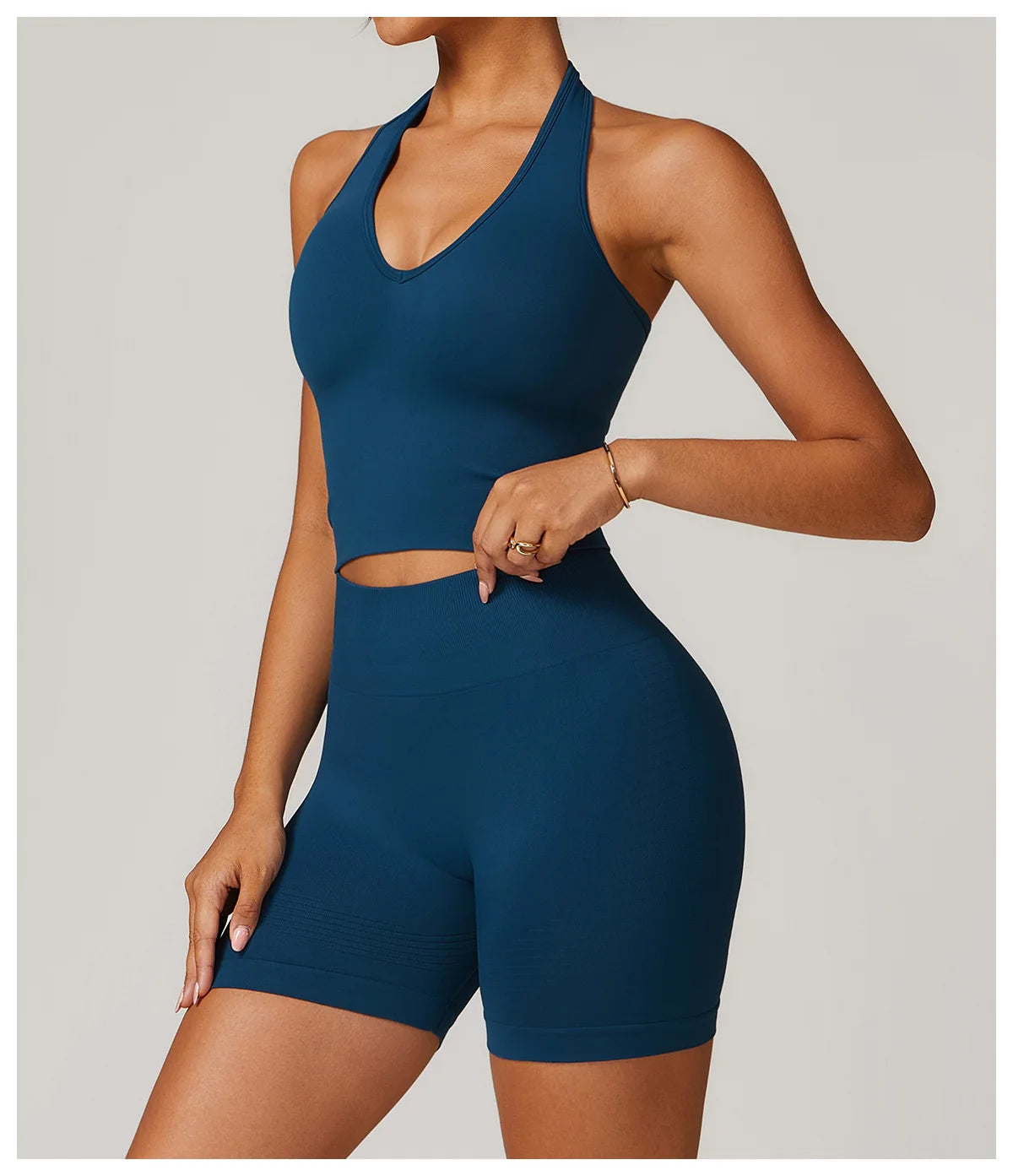 Hanging Neck Bra Sports Bra Seamless Sports Underwear Bra Open Back Fitness Yoga Top Bras Support Women Workout Gym Crop Top