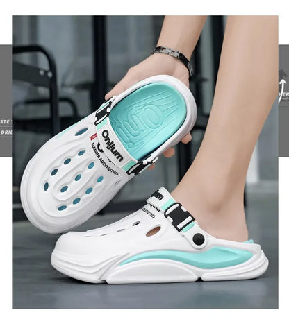 Men Summer Massage Slippers Outdoor Beach Sandals Women Soft Clogs Garden Bottom Indoor Flip Flops Male Sandals Casual Shoes