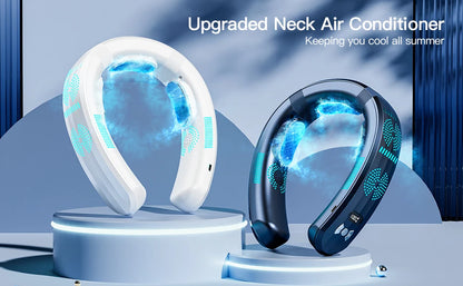 2025 New Wearable Air Conditioner USB Rechargeable Portable 3 Refrigeration Hanging Neck Fan Mute 6000mAh Outdoor Summer Cooler