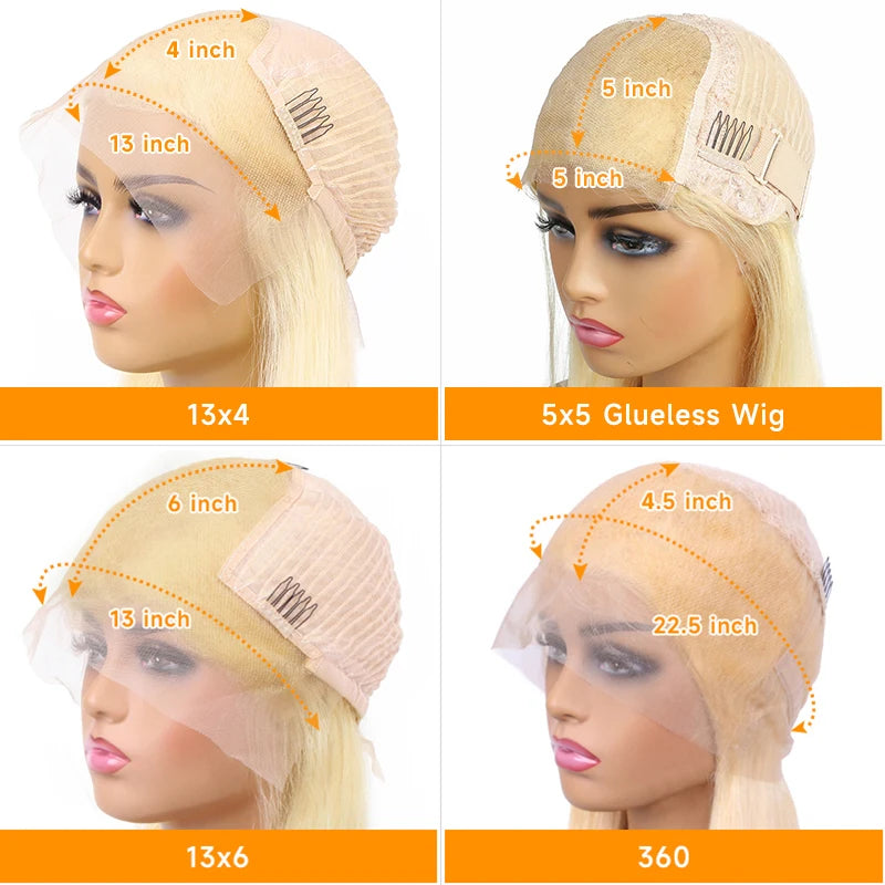 Blonde 613 Lace Front Wigs 13x6 HD Lace Wig Human Hair 13x4 Lace Frontal Wig Brazilian Body Wave Remy Hair Extensions For Women