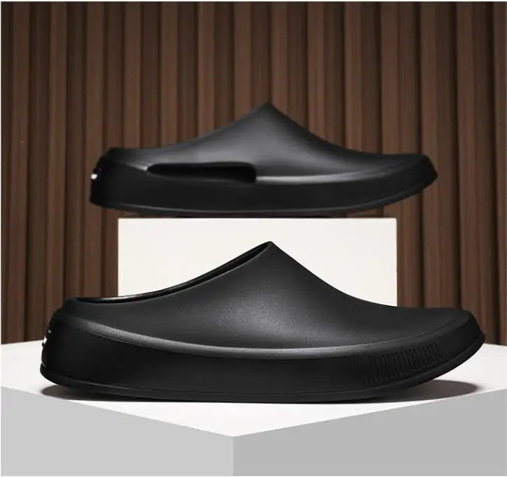 Classic Men's Solid EVA Summer Slippers High Quality Mens Casual Waterproof Shoes Men Slip-on Outdoor Slipper Man Beach Slides