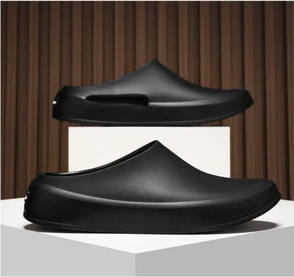 Classic Men's Solid EVA Summer Slippers High Quality Mens Casual Waterproof Shoes Men Slip-on Outdoor Slipper Man Beach Slides