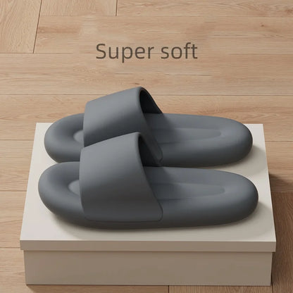 Men's Women's Soft Sole Pillow Slippers Lightweight Open Toe Non Slip EVA Sandals Indoor Outdoor Quick Drying Bathroom Shoes