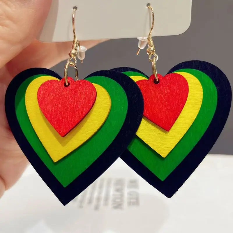 European and American style geometric exaggerated earrings fashionable candy color contrast minimalist drop earrings