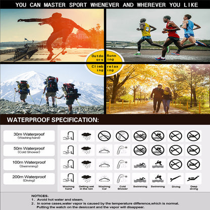 Multifunction Men's Sports Watch Led Digital Watch Big Dial  Luminous Men Sport Watch Luminous Electronic Watch