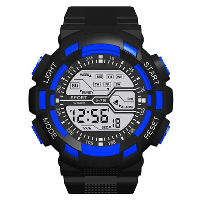 Multifunction Men's Sports Watch Led Digital Watch Big Dial  Luminous Men Sport Watch Luminous Electronic Watch