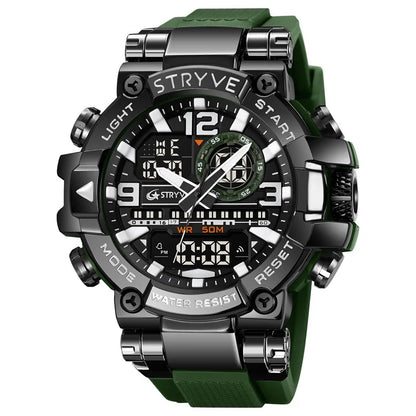 UTHAI CQ254 Fashion Sports electronics Watch Colorful Night Light Man watch Waterproof Multi functional Clock watches for man