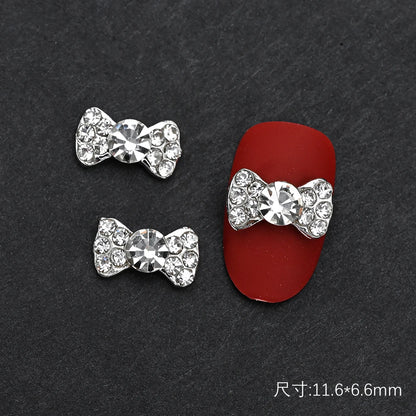 10Pcs Ballet Dance Shoes 3D Nail Charms 8mm Pink Metal Dance Shoes Ribbon Nail Art DIY Kawaii Ballet Bows Manicure Supplies &*&