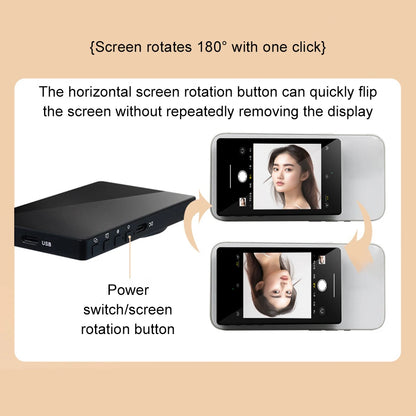 Smartphone Wireless Magnetic Monitor Screen Phone Rear Camera For Vlog Live Stream Video Recording for iPhone Android phone