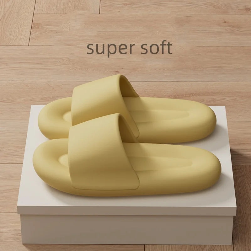 Men's Women's Soft Sole Pillow Slippers Lightweight Open Toe Non Slip EVA Sandals Indoor Outdoor Quick Drying Bathroom Shoes