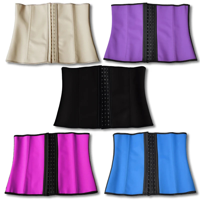 AfruliA Fajas Colombians Girdles Latex Waist Trainer Long Torso Corset Shapewear Slimming Belly Sheath Body Shaper 9 Steel Bones