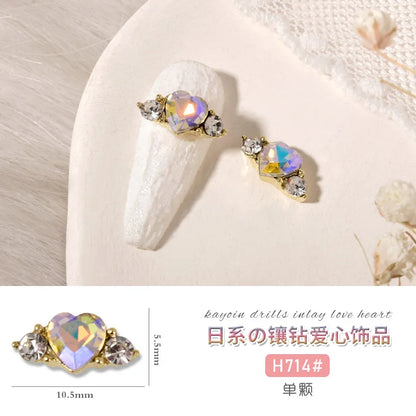 10Pcs Ballet Dance Shoes 3D Nail Charms 8mm Pink Metal Dance Shoes Ribbon Nail Art DIY Kawaii Ballet Bows Manicure Supplies &*&