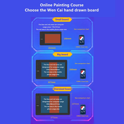 Graphics Drawing Tablet Digital Pen Pad Writing Drawing Board For Android Phone Windows Mac Laptop For Painting Designing Course
