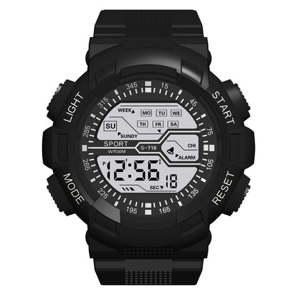 Multifunction Men's Sports Watch Led Digital Watch Big Dial  Luminous Men Sport Watch Luminous Electronic Watch