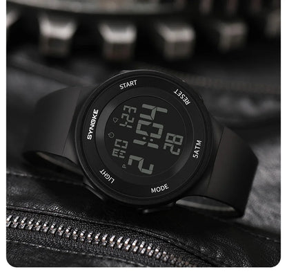 SYNOKE Student Electronic Watch Unisex Sport Watch Multifunction Military Sports Waterproof Luminous LED Digital Men Big Dial