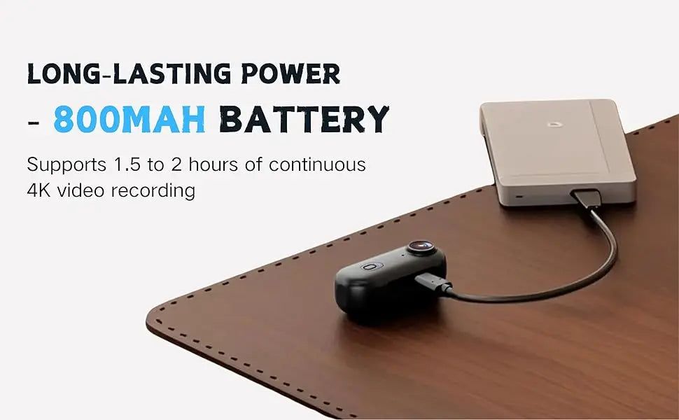 4K UHD Mini Vlog Camera Wireless WiFi Sports Action Camera Small Pocket Body Camcorder Photography Videography Portable Camera