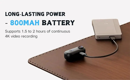 4K UHD Mini Vlog Camera Wireless WiFi Sports Action Camera Small Pocket Body Camcorder Photography Videography Portable Camera