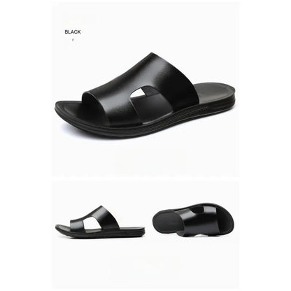 Slippers Outdoor Summer Wear-resistant Anti-slip Joker Trend Soft-soled Men's Casual Shoes.