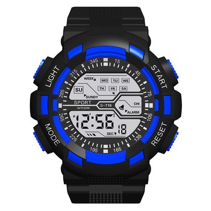 Multifunction Men's Sports Watch Led Digital Watch Big Dial  Luminous Men Sport Watch Luminous Electronic Watch