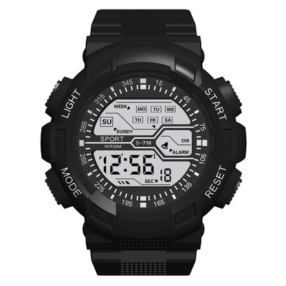 Multifunction Men's Sports Watch Led Digital Watch Big Dial  Luminous Men Sport Watch Luminous Electronic Watch