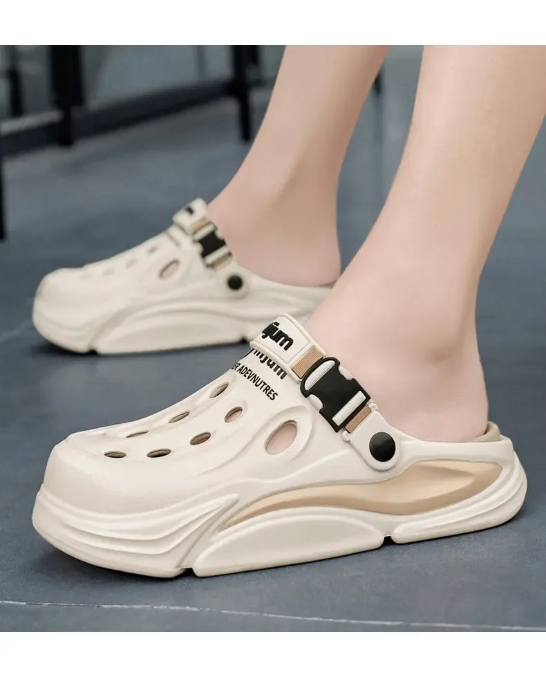 Men Summer Massage Slippers Outdoor Beach Sandals Women Soft Clogs Garden Bottom Indoor Flip Flops Male Sandals Casual Shoes