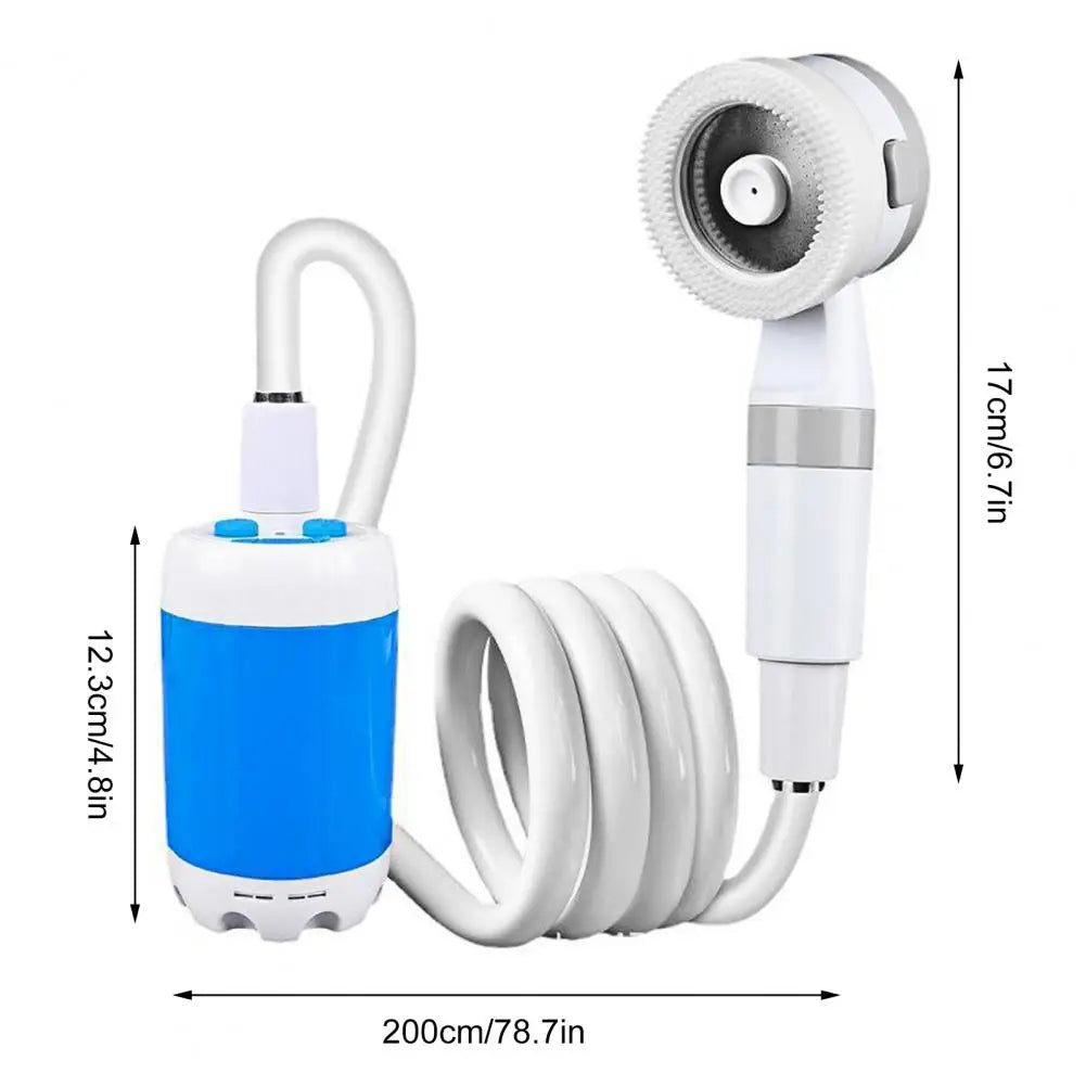 Portable Camping Shower Outdoor Camp Shower Pump,Upgrade Rechargeable Electric Shower Pump with Intelligent Digital Display