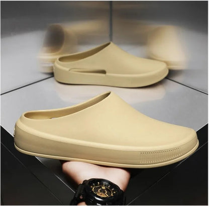 Classic Men's Solid EVA Summer Slippers High Quality Mens Casual Waterproof Shoes Men Slip-on Outdoor Slipper Man Beach Slides