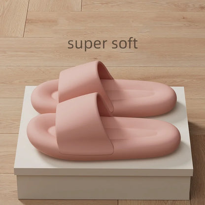 Men's Women's Soft Sole Pillow Slippers Lightweight Open Toe Non Slip EVA Sandals Indoor Outdoor Quick Drying Bathroom Shoes