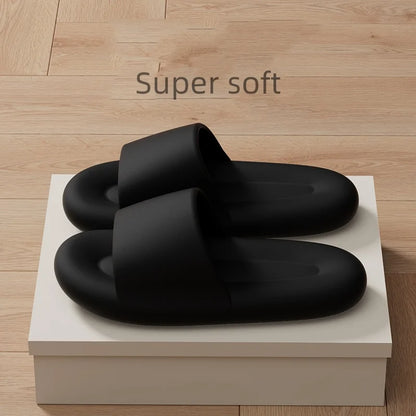 Men's Women's Soft Sole Pillow Slippers Lightweight Open Toe Non Slip EVA Sandals Indoor Outdoor Quick Drying Bathroom Shoes
