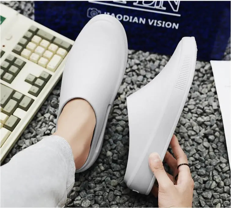 Classic Men's Solid EVA Summer Slippers High Quality Mens Casual Waterproof Shoes Men Slip-on Outdoor Slipper Man Beach Slides