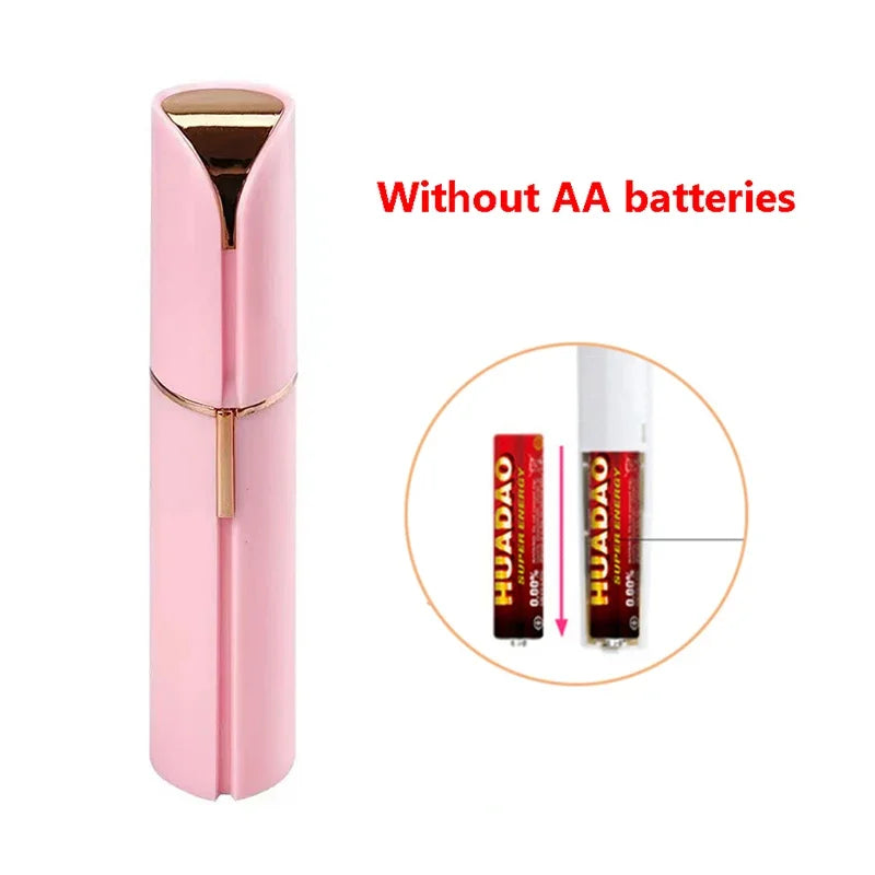New Electric Facial Hair Removal Epilator Eyebrow Lipstick Shape Painless Facial Sensitive Areas Bikini Depilator Shaver Trimmer