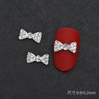 10Pcs Ballet Dance Shoes 3D Nail Charms 8mm Pink Metal Dance Shoes Ribbon Nail Art DIY Kawaii Ballet Bows Manicure Supplies &*&