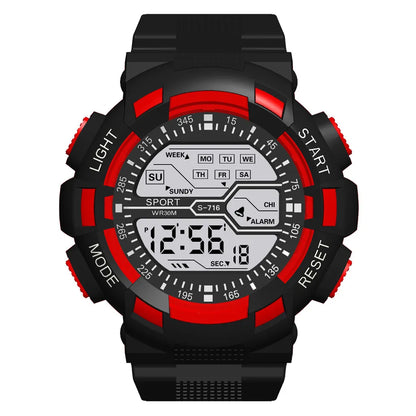 Multifunction Men's Sports Watch Led Digital Watch Big Dial  Luminous Men Sport Watch Luminous Electronic Watch